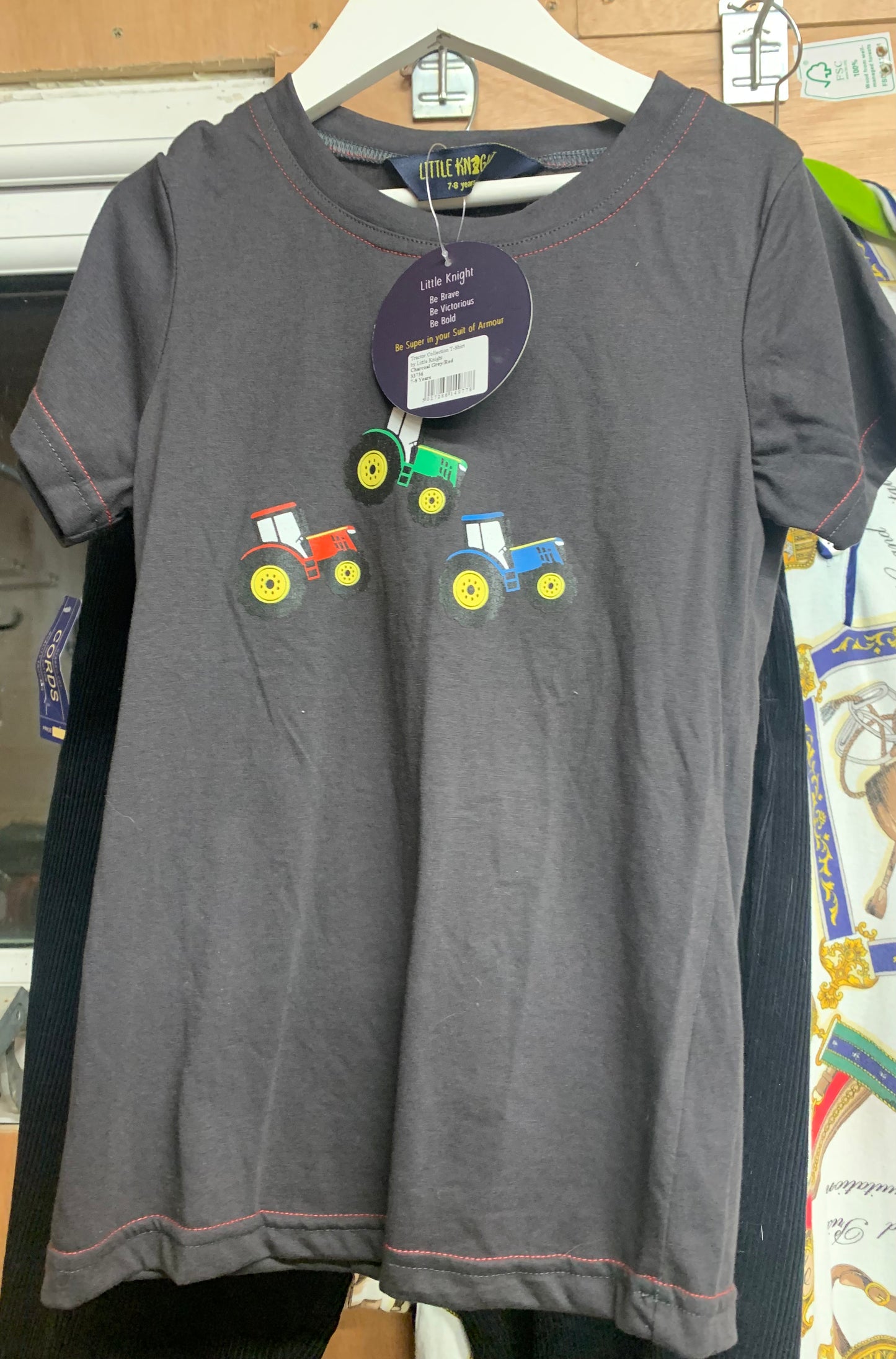 NEW little knight tractor t-shirt age 7-8 years