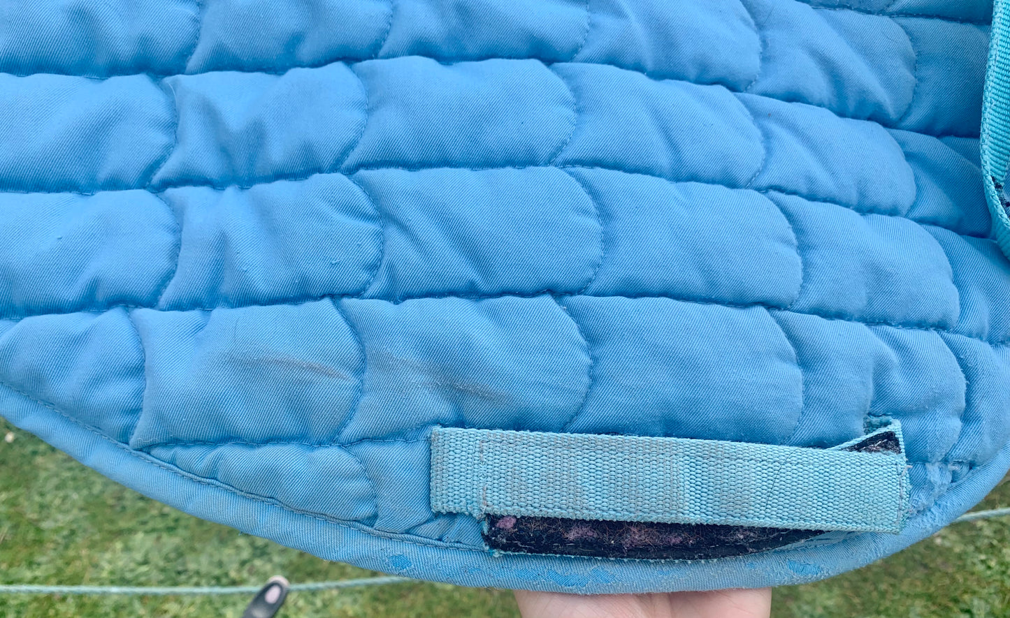 busse jump saddle pad sky blue full size