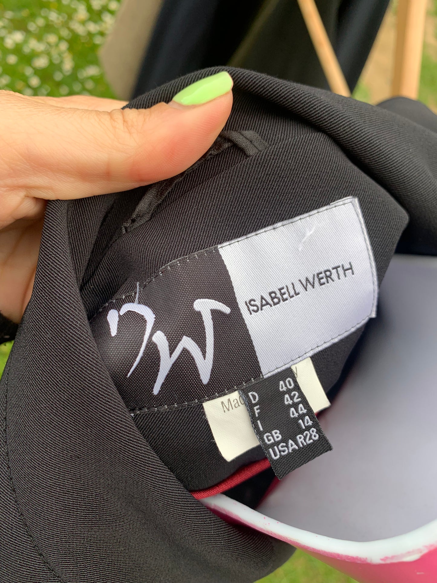 Isabell werth size 14 black show jacket