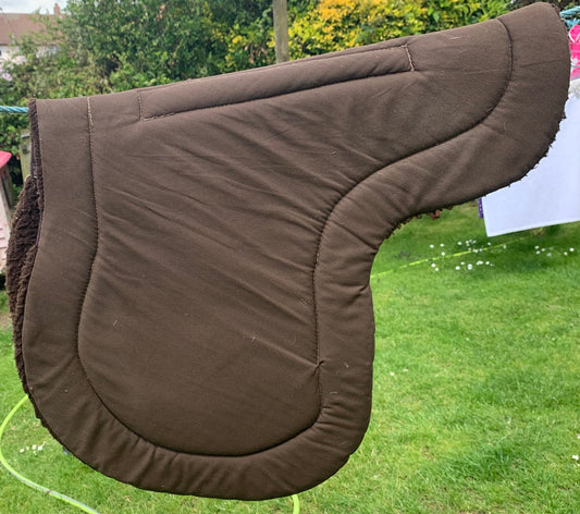 Nytack brown approx large pony padded numnah