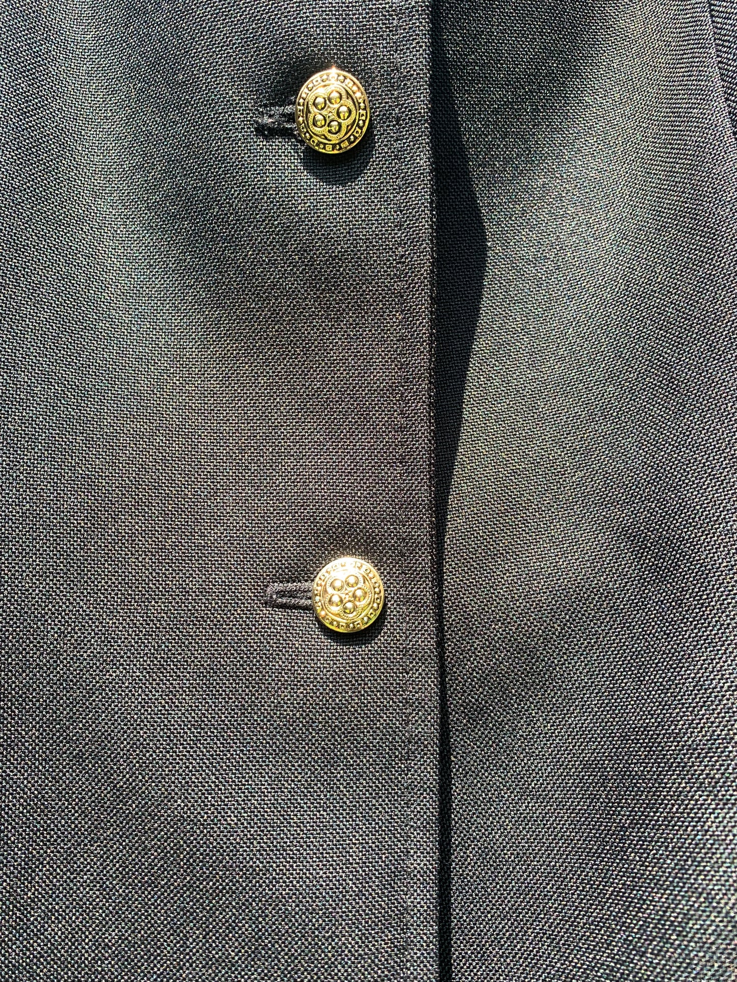Shires cotswold black show jacket with velvet collar size 16