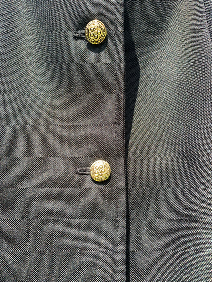Shires cotswold black show jacket with velvet collar size 16