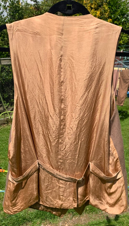 Size 42 beige wool Waistcoat