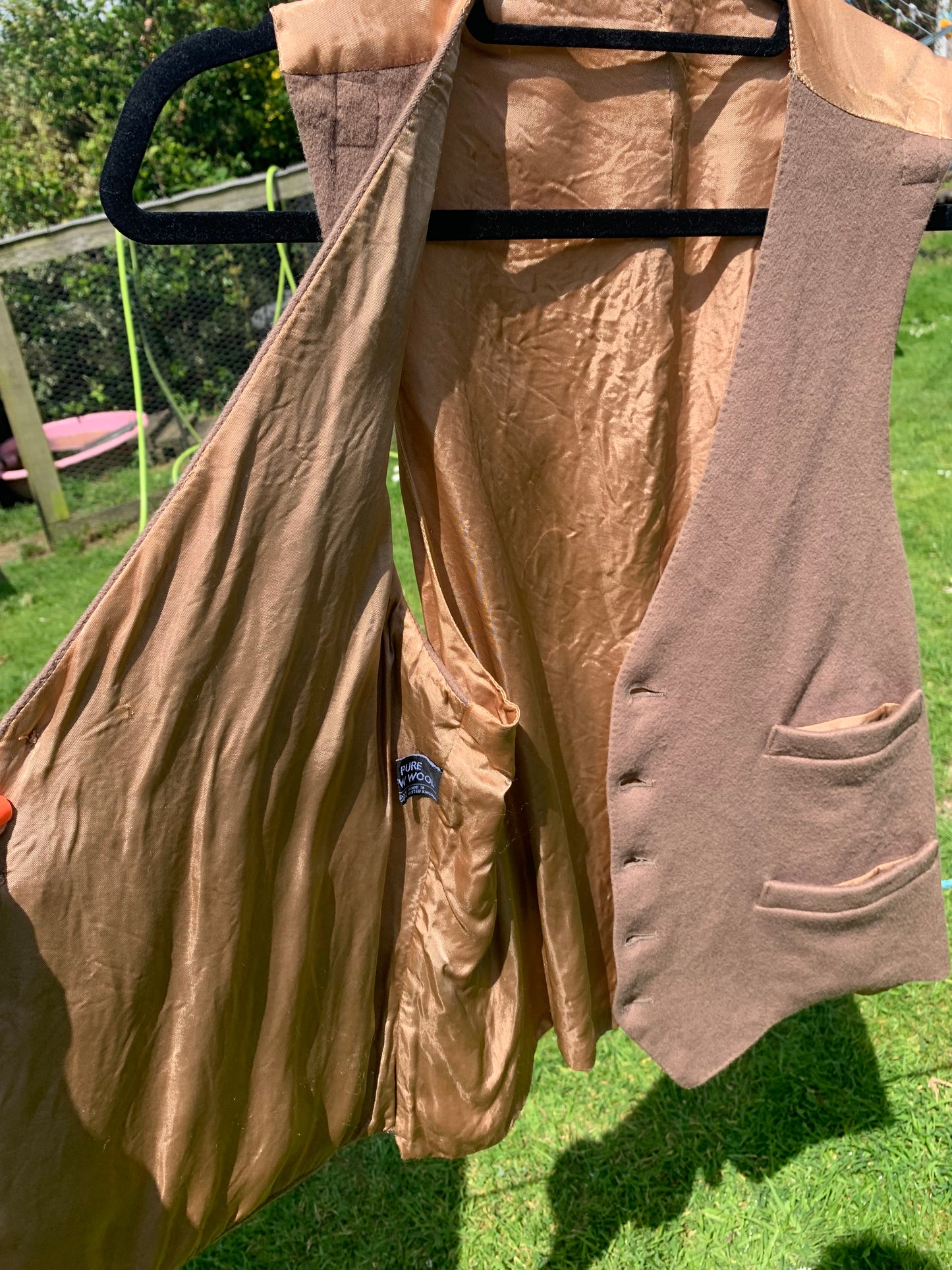 Size 42 beige wool Waistcoat