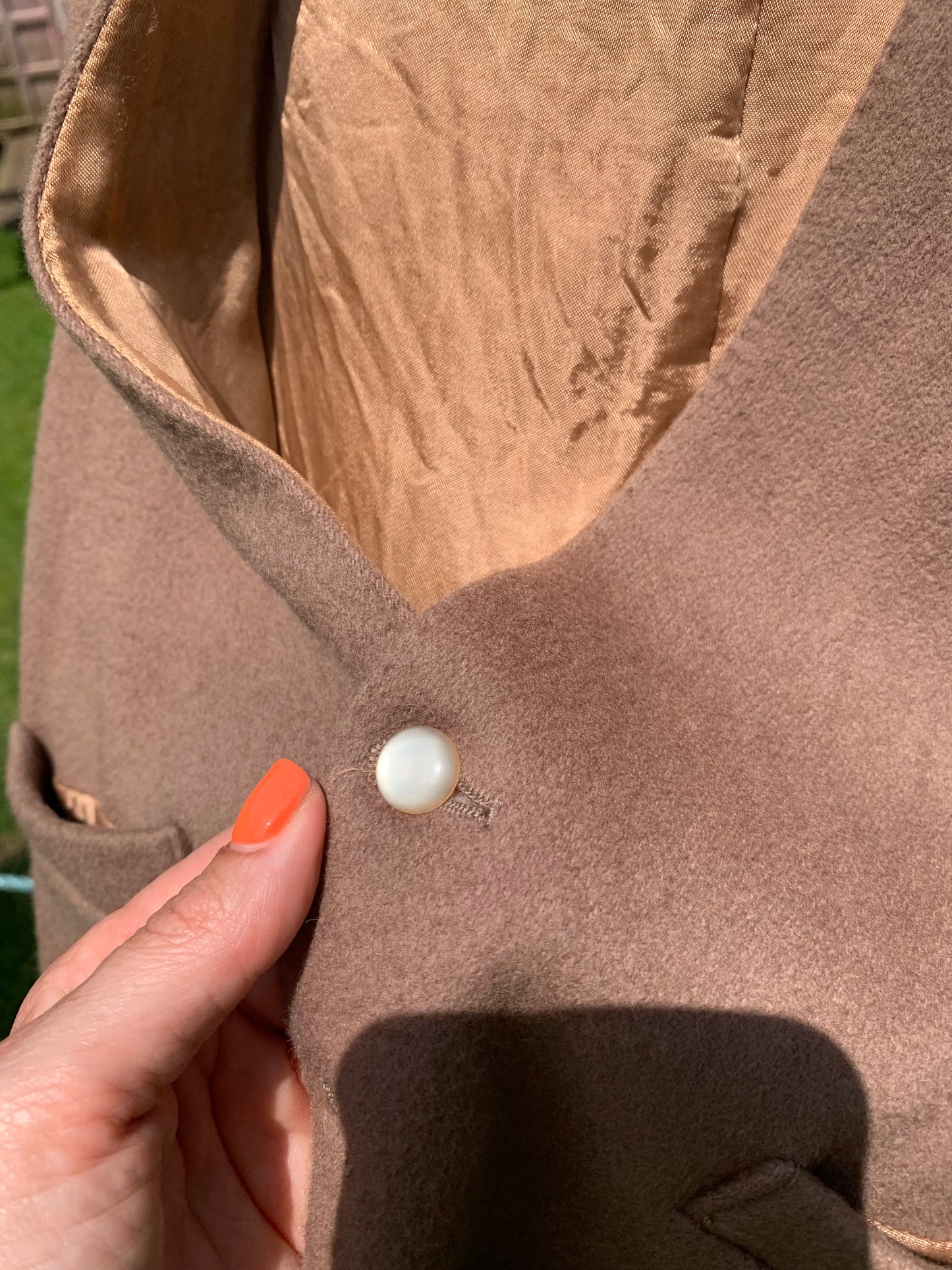 Size 42 beige wool Waistcoat