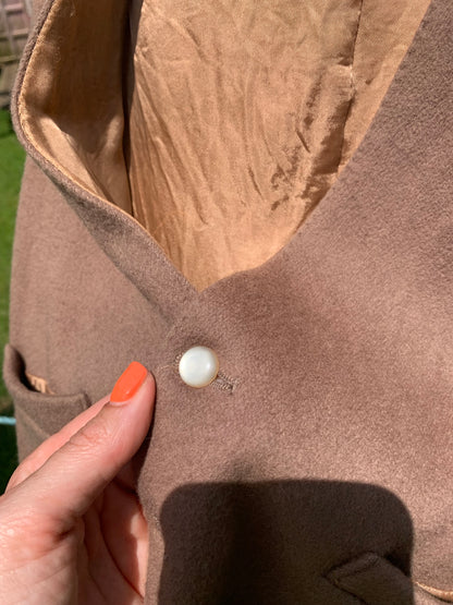 Size 42 beige wool Waistcoat