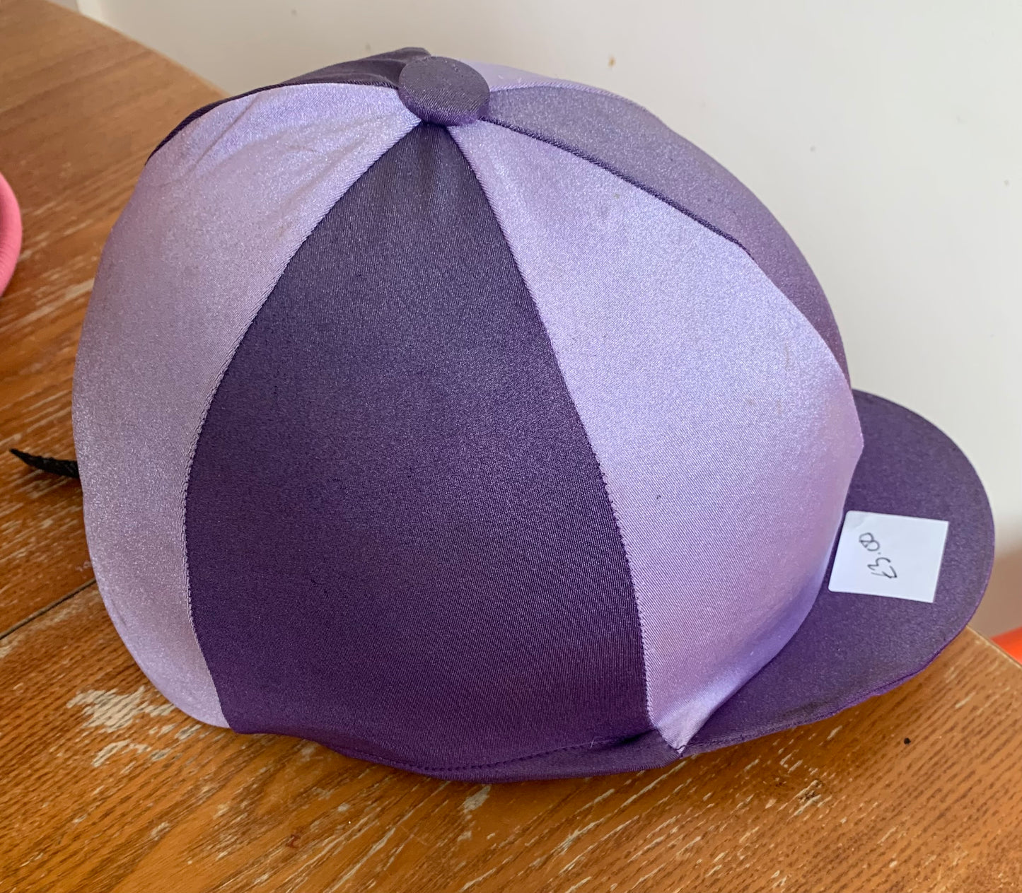 Purple and lilac Lycra hat cover