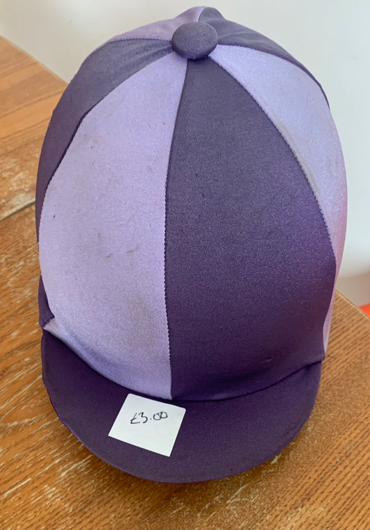 Purple and lilac Lycra hat cover