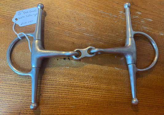 5” full cheek snaffle with lozenge