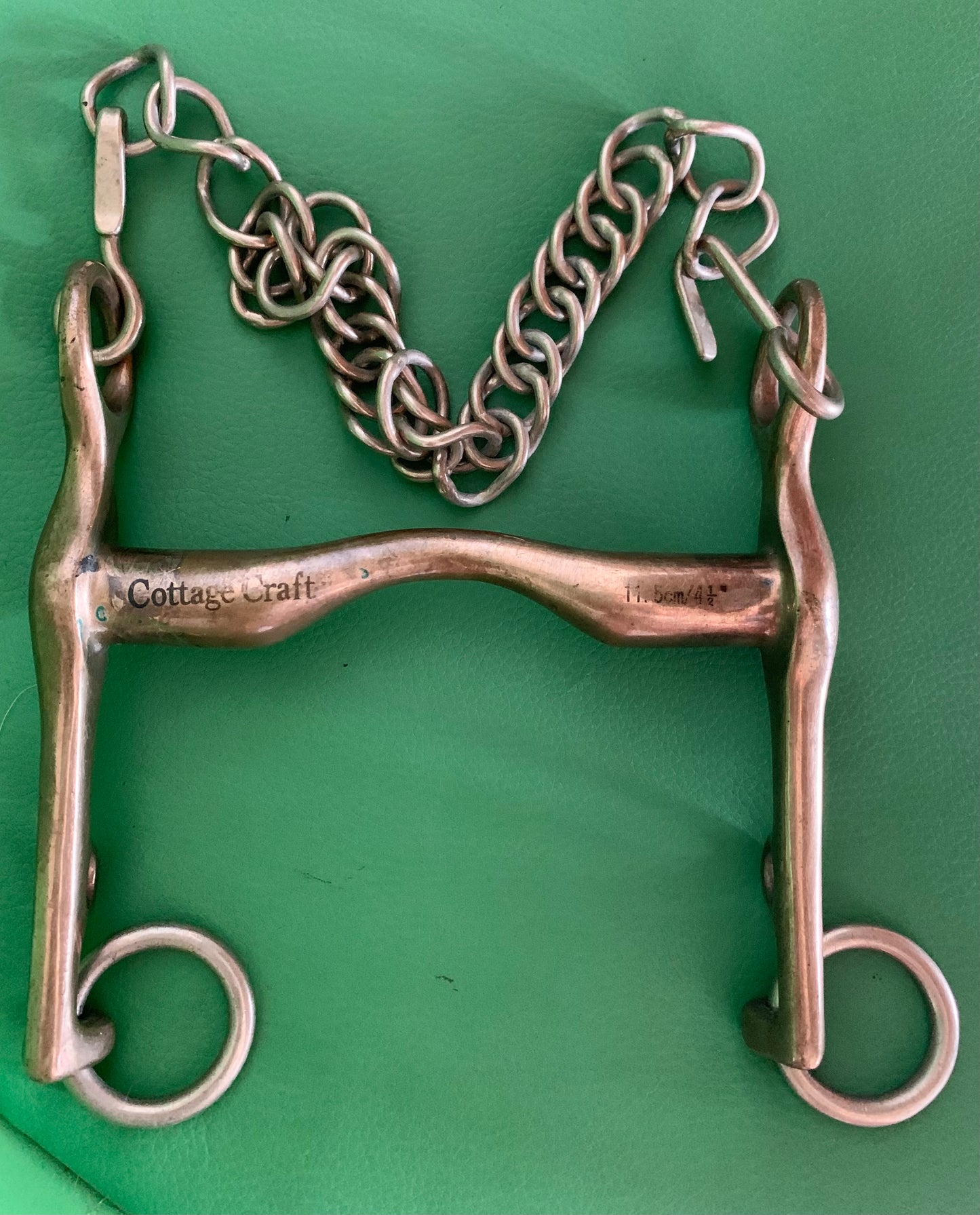 Gold/brass cottage craft 4.5” fixed cheek Weymouth