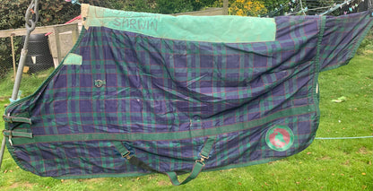 5’9 thick heavy weight Sherpa fleece lined world beater turnout rug ref2