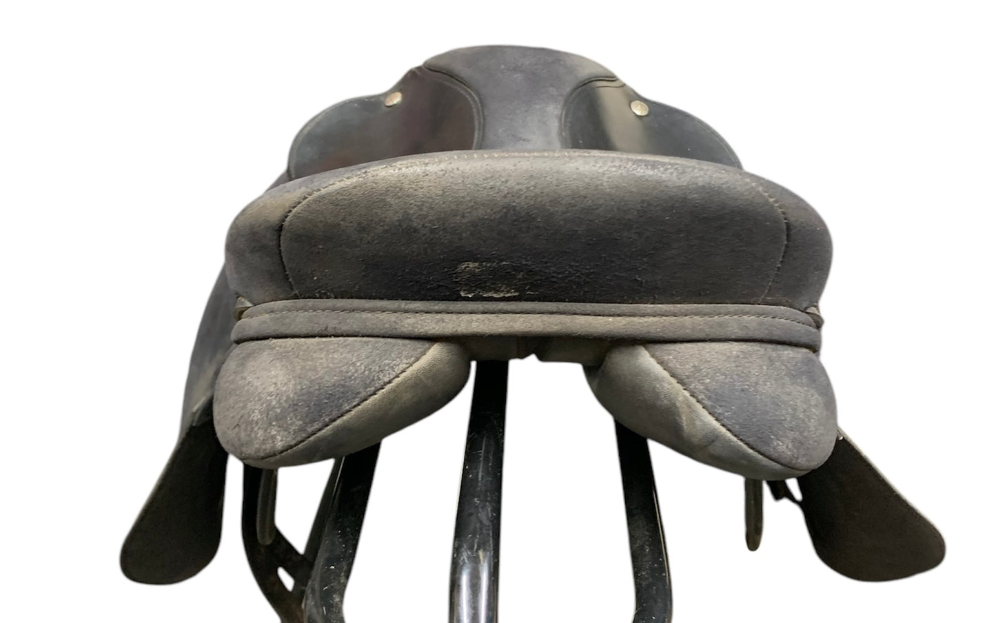 Thorowgood T4 (not adjustable) Black synthetic saddle 17.5” seat 8” width