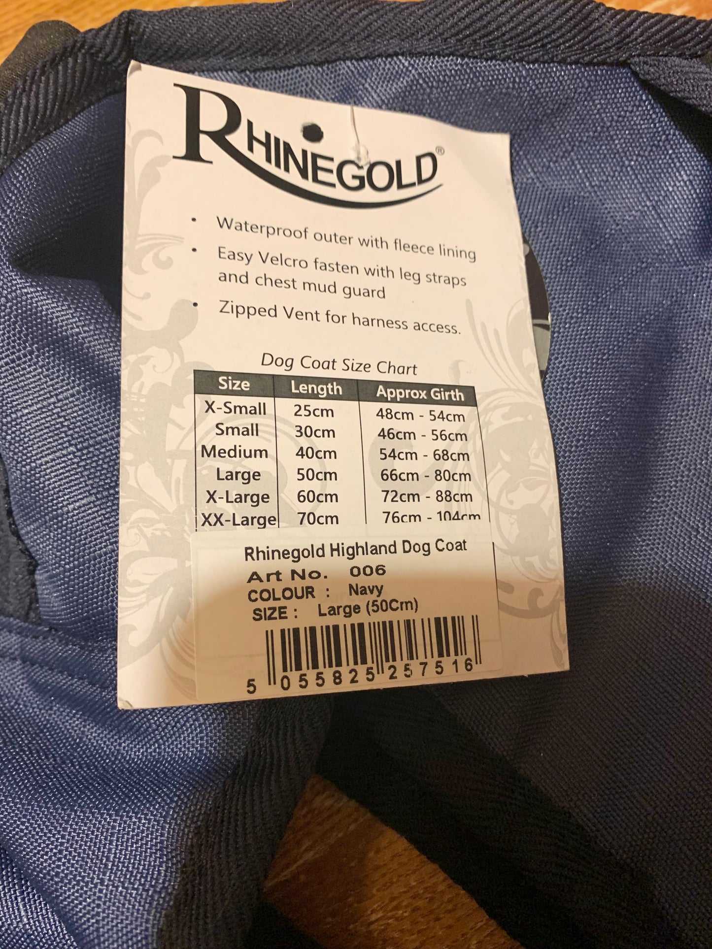 Rhinegold New with tag Size large (50cm) dog coat