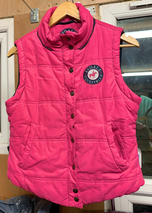 Warm padded fleece lined pink Rydale Gillet age 13 years/adult 8