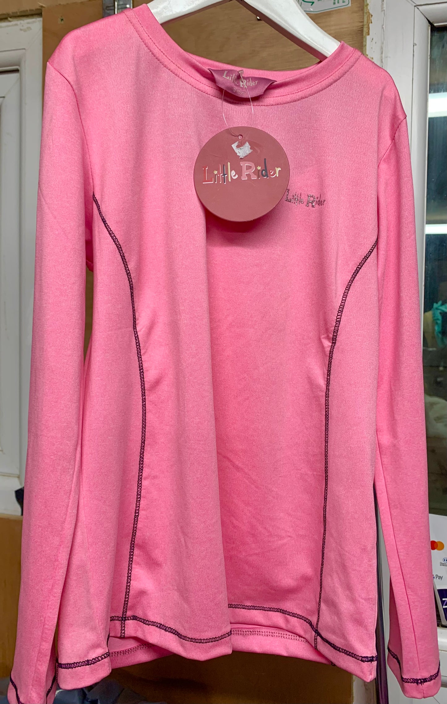 New with tag rose pink little rider base layer age 9-10 years
