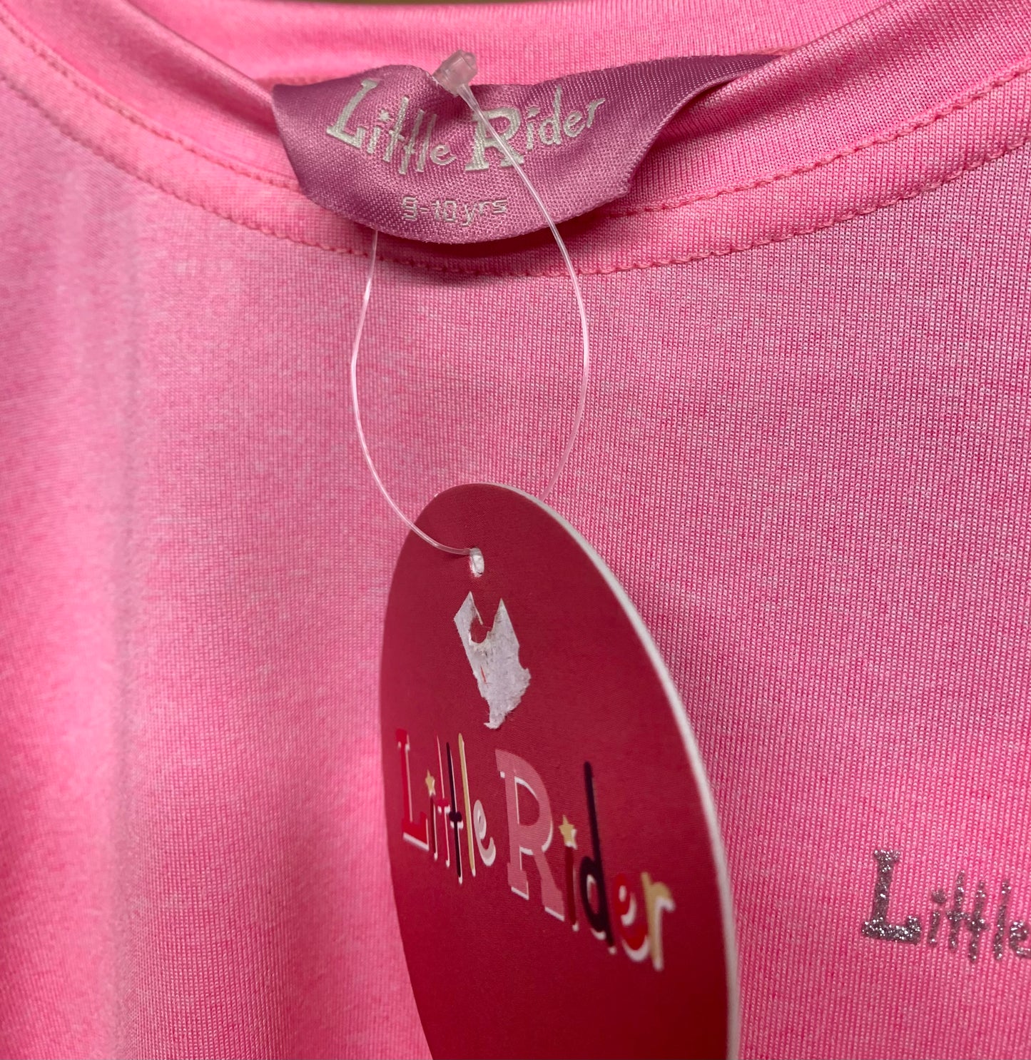 New with tag rose pink little rider base layer age 9-10 years