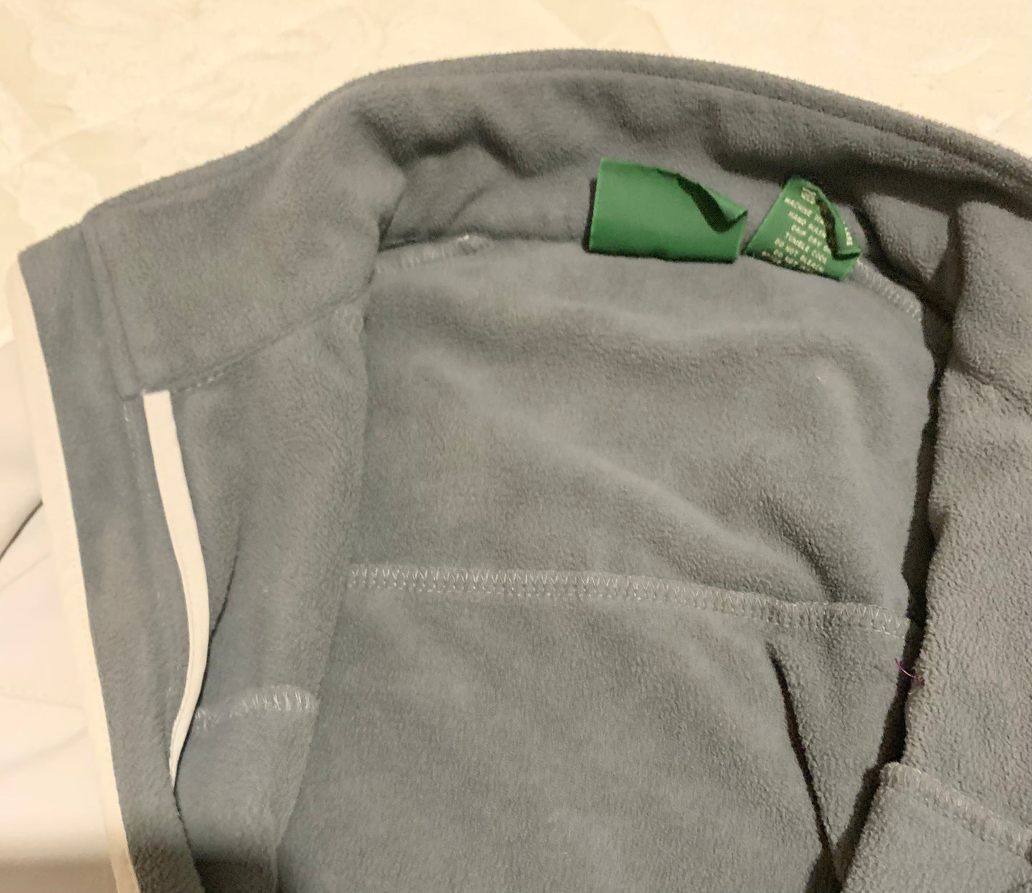 Taupe softshell fleece lined jacket size large
