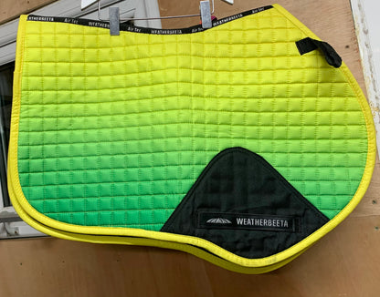 weatherbeeta ombre rainbow jump saddle pad And matching ears pony