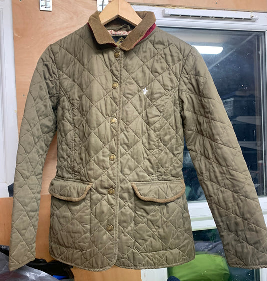 Tottie quilted equestrian country jacket size 10
