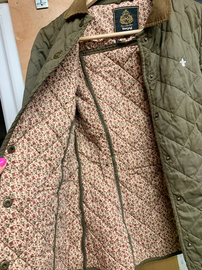 Tottie quilted equestrian country jacket size 10