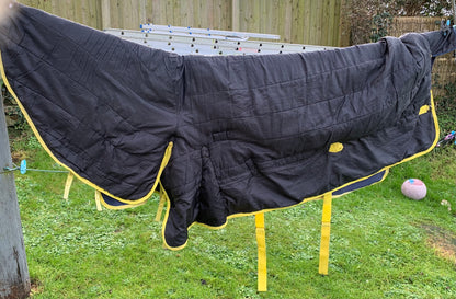 Washed & reproofed 6’0” yellow and blue gallop combo turnout medium weight