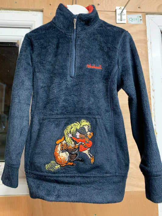 Hy Equestrian Thelwell Collection Children's Soft Fleece - Navy
