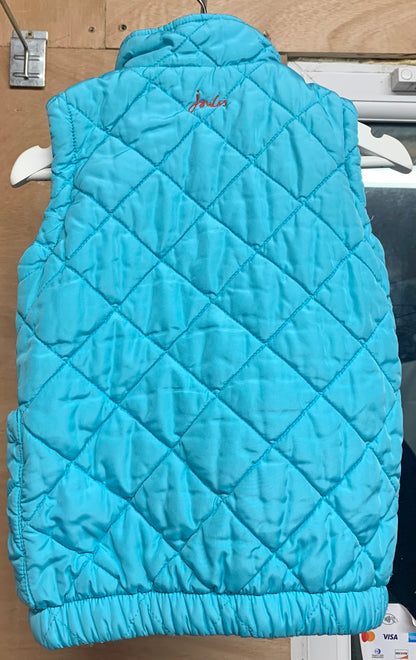 Blue joules childrens quilted blue gilet 3 years