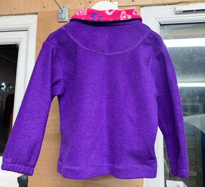 Child’s Purple shires fleece top 3-4 years