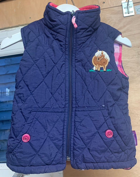 Child’s shires gilet body warmer 2-3 years