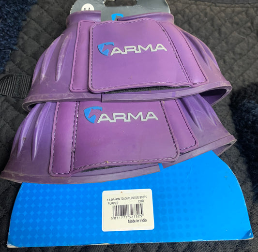 Unworn Arma purple touch and close over-reach boots cob size
