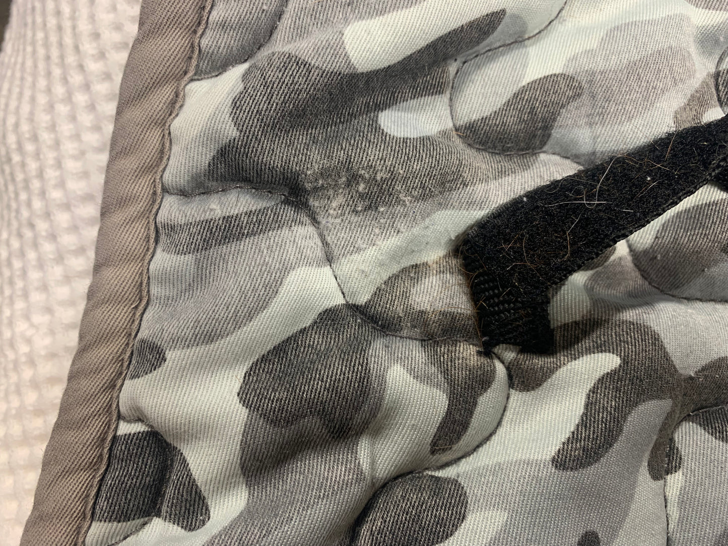 Grey equi-theme Camouflage Saddle Pad  Full Size