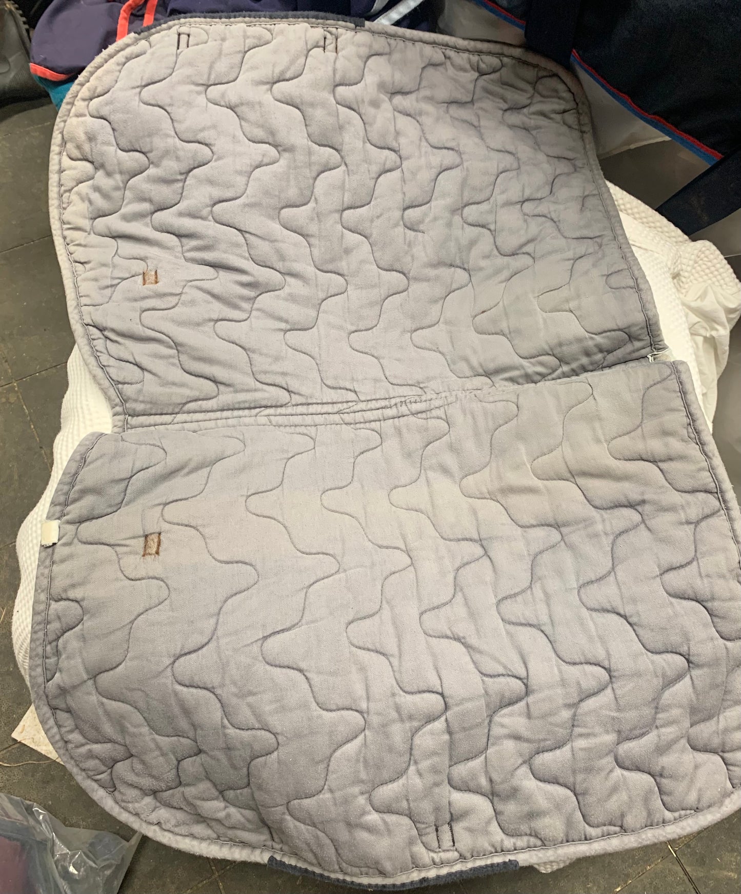 Grey equi-theme Camouflage Saddle Pad  Full Size