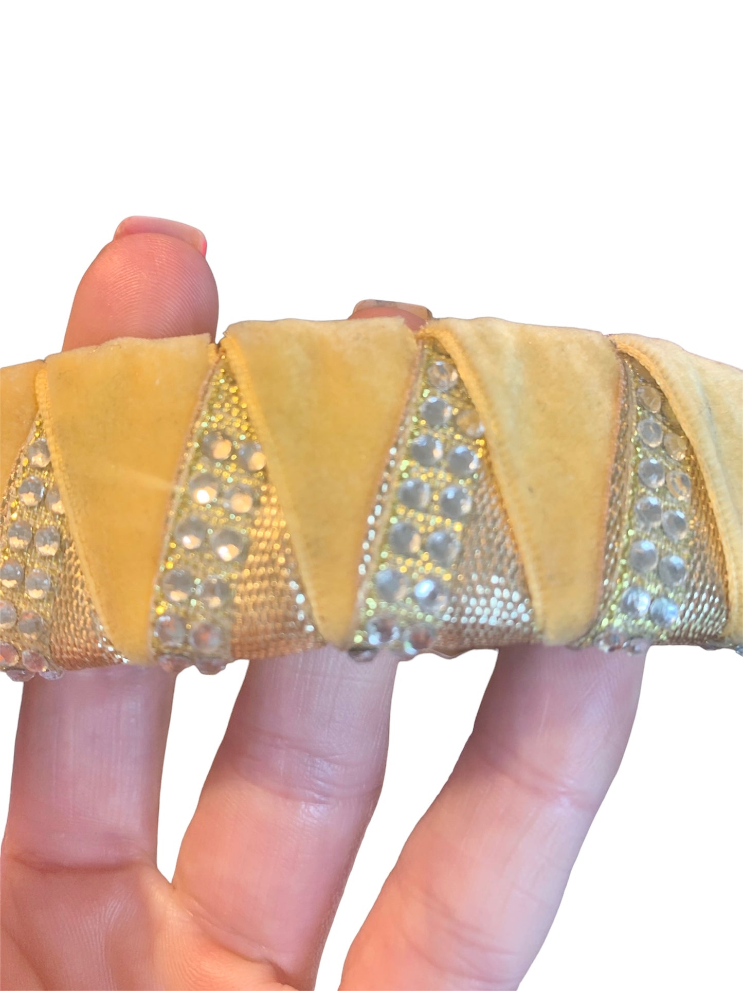 Yellow and gold show browband 15”