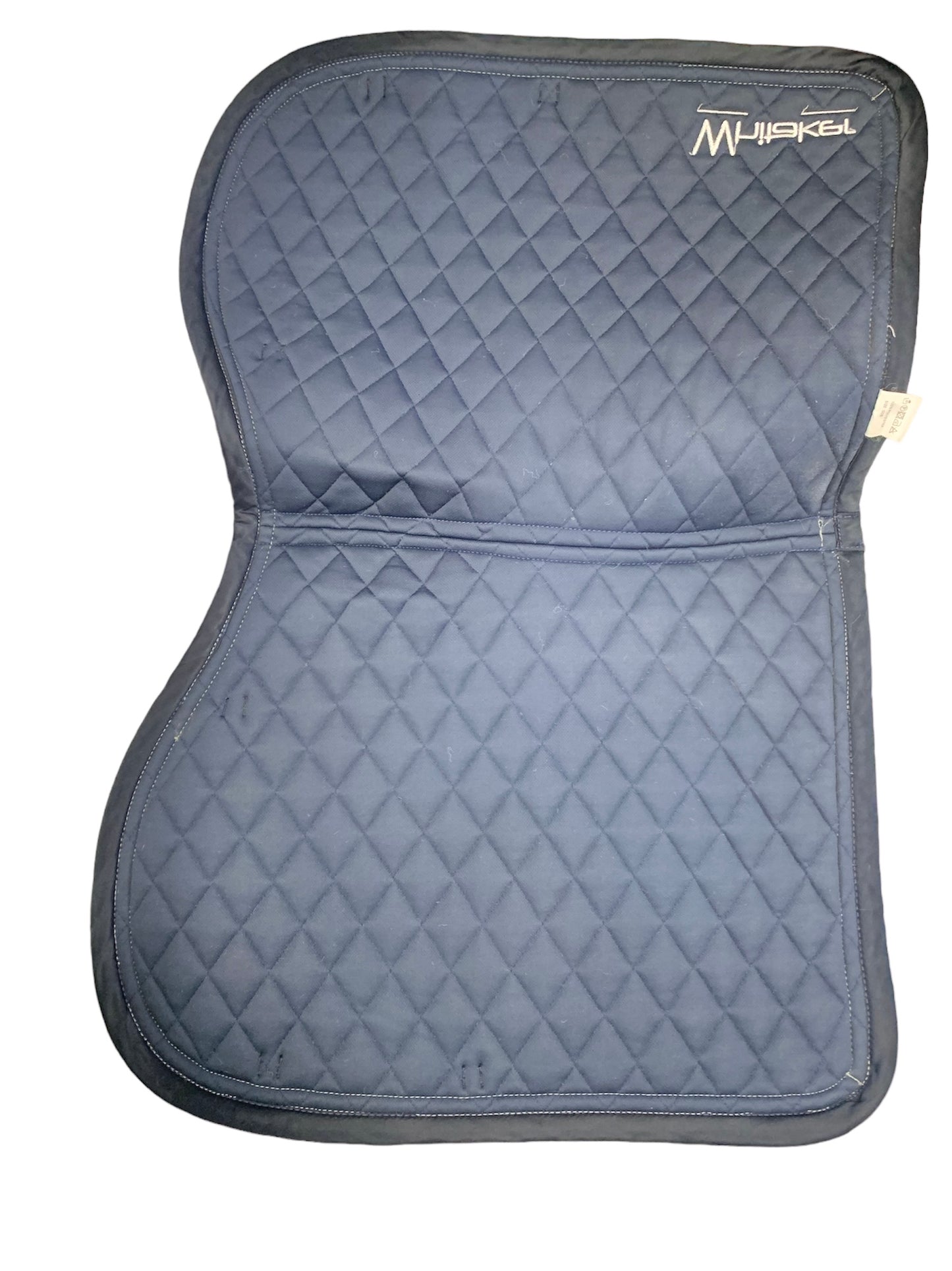 Unworn COB size Whitaker navy and silver saddle pad